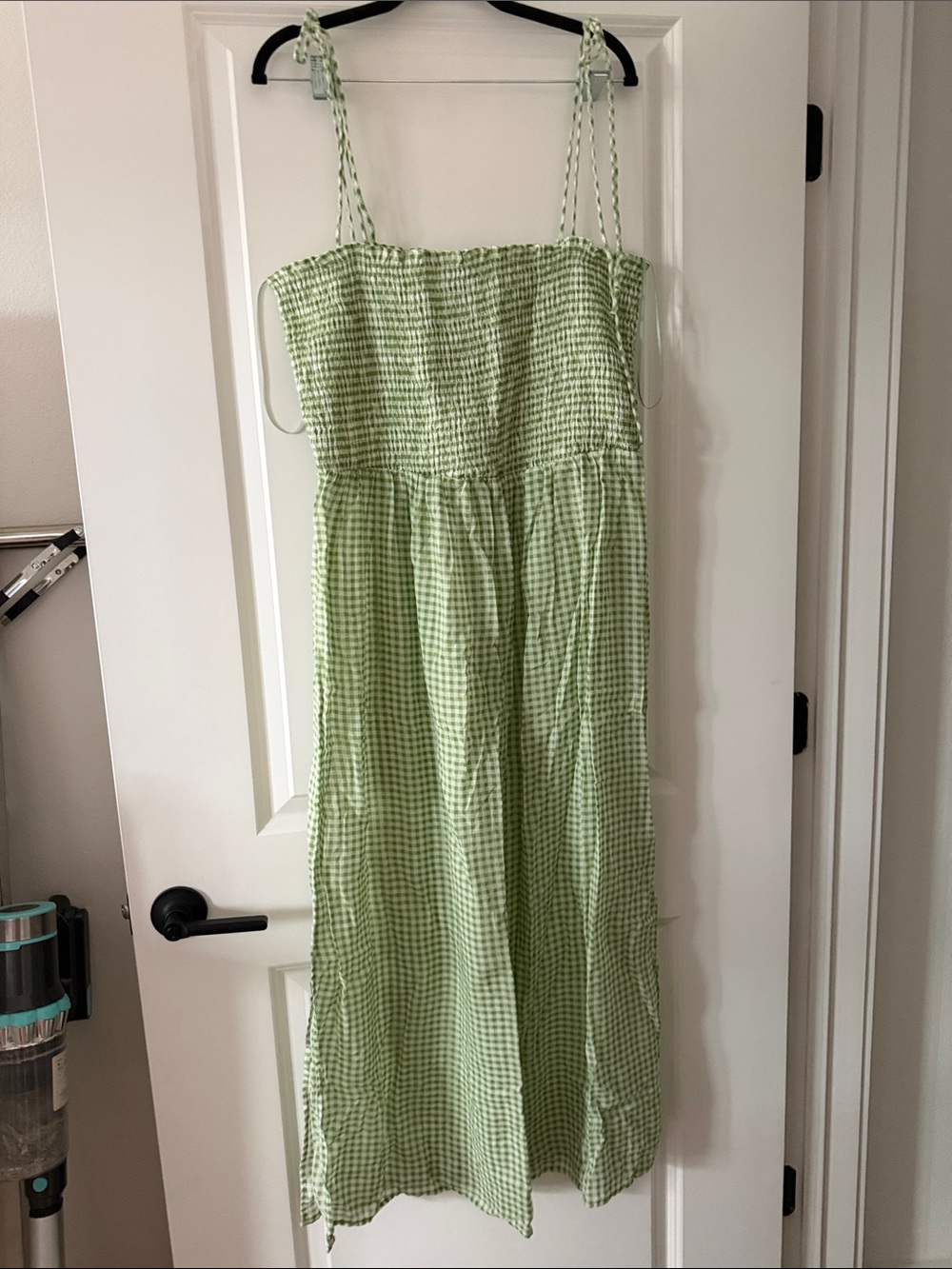 Primark Green Gingham Maxi Dress - Picture 1 of 2